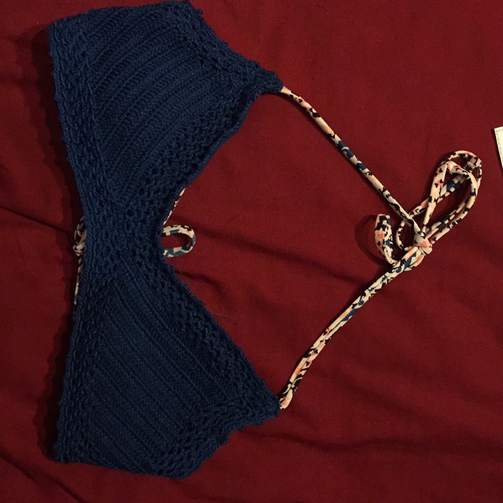 Xhilaration Crochet Swim Top